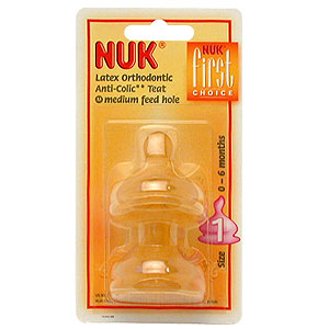 Nuk First Choice Latex Size 1 Medium Feed - size: 1