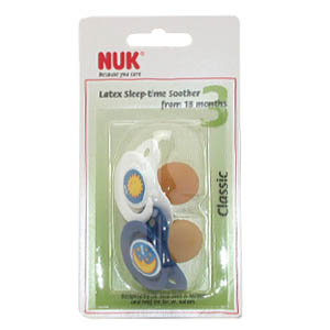 Nuk Latex Sleep-Time Soother Classic Size 3 - from 18 months - size: Twin