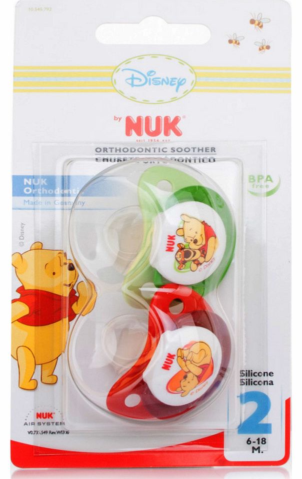 NUK Winnie the Pooh Silicone Soother S2