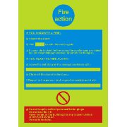 Inch.Fire ActionInch. Photo Luminescent PVC Sign