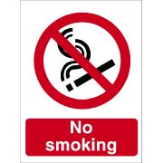 Inch.No SmokingInch. PVC Sign