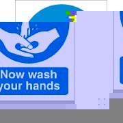 Inch.Now Wash Your HandsInch. PVC Sign