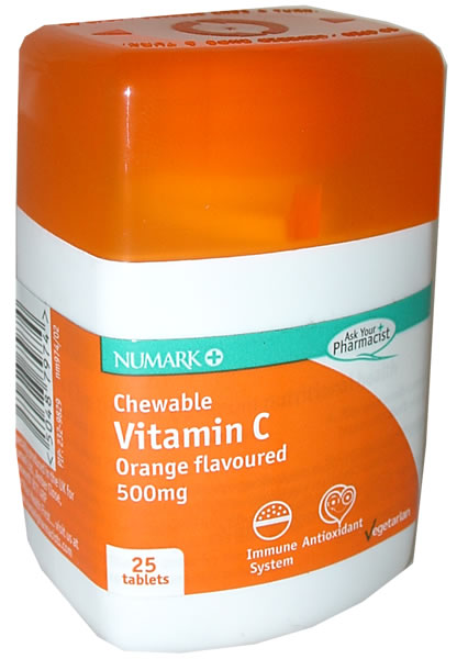 Chewable Vitamin C - Orange Flavoured 500mg