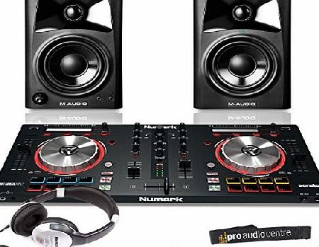 Numark MixTrack Pro 3 DJ Controller amp; M Audio AV32 Bundle