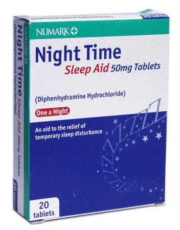 Night Time Sleep Aid 50mg 20 Tablets