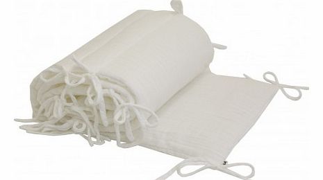 Crib bumper - white `One size