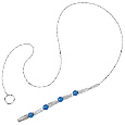 Blue Pearls Sterling Silver Necklace