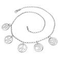 Nuovegioie Sterling Silver Charm Necklace