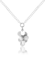 Nuovegioie Sterling Silver Charms Drop Necklace