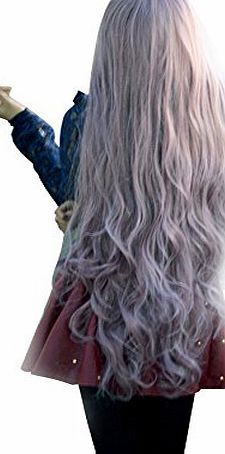NuoYa 05 Womens Lady Long Curly Wavy Hair Full Wigs Cosplay Party Anime Lolita Wig 100cm