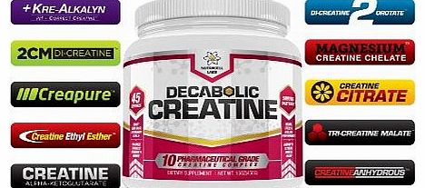 Decabolic Creatine - Powerful 10 Blend Creatine - Extreme Anabolic Muscle, Strength and Size Boost