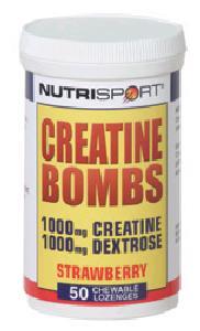 Nutrisport Creatine Bombs - Chocolate - 50 Tablets