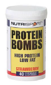 Nutrisport Protein Bombs - Strawberry - 40