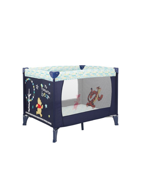 O Baby Obaby Naptime Travel Cot-Winnie The Pooh Navy