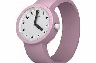 O clock Numbers Powder Pink Watch