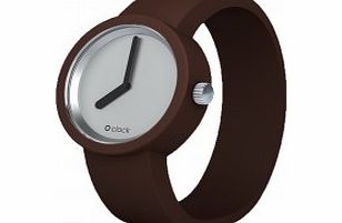 O clock SILVER Chocolate Watch