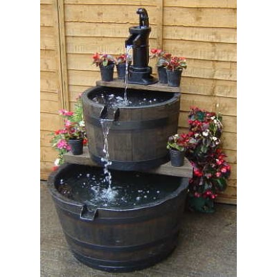 Aigen Oak Barrel Water Feature (Medium)