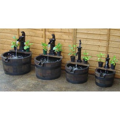 The Conval Oak Barrel Water Feature (Extra Large)