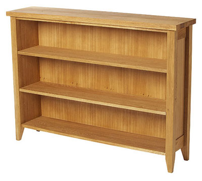 oak BOOKCASE LONG LOW 34.75IN x 47.5IN WEALDEN