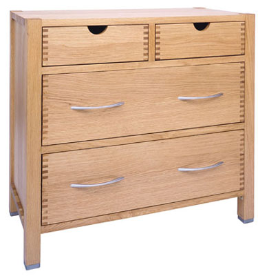 oak CHEST 2 OVER 2 DRAWERS
