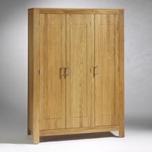 Oak Contemporary Oak Wardrobe - Triple