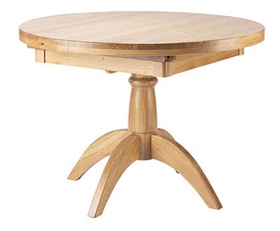 oak Dining Table 42in Diameter Round Tuscany