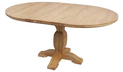 oak Dining Table Extending Round Pedestal Toulouse