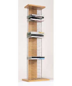 Finish and Chrome DVD Tower