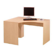 Framed Modular corner desk, oak effect