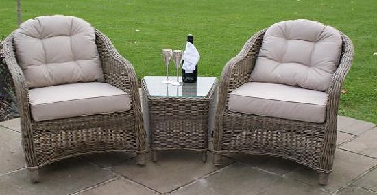 Oak Furniture House Rattan Boston garden furniture lounge table chair 3 piece