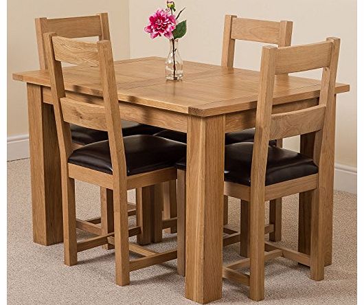 HAMPTON EXTENDING DINING TABLE & 4 VANCOUVER CHAIRS