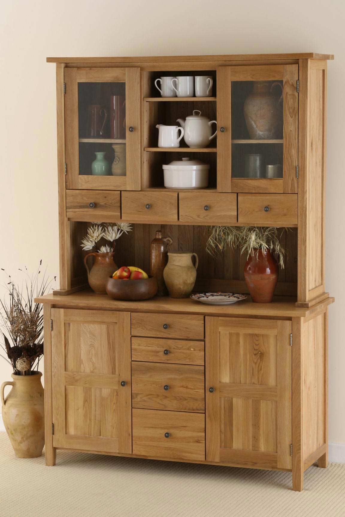 Oak Furniture Land Chaucer Solid Oak Tall Dresser