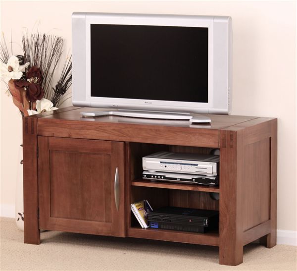 Oak Furniture Land Enzo Solid Ash TV Cabinet
