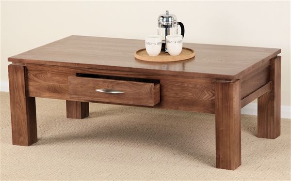 Oak Furniture Land Ipstone Ash Two Drawer Coffee Table