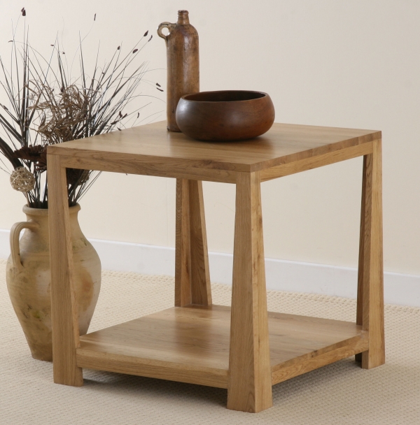 Oak Furniture Land Jakarta Solid Oak Lamp Table