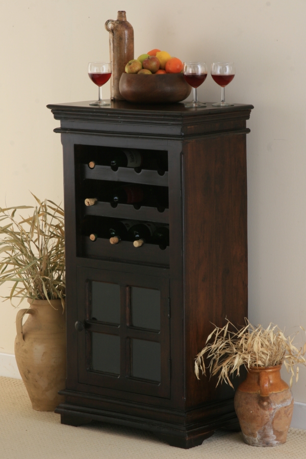 Oak Furniture Land Klassique Dark Indian Winerack