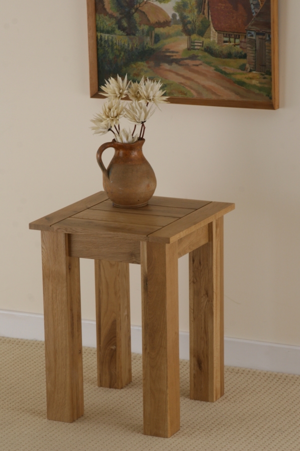 Oak Furniture Land Newark Solid Oak Lamp Table