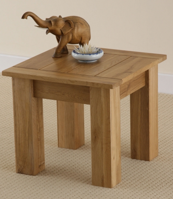 Oak Furniture Land Newark Solid Oak Side Table