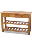 New England Solid Oak Console Table