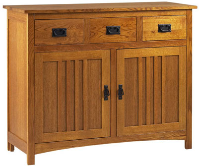 oak SIDEBOARD TRIPLE DRAWER CORNDELL KINGSLEIGH