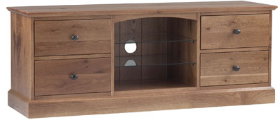 TV CABINET LARGE COUNTRY OAK CORNDELL