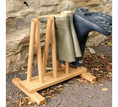 Oak Welly Boot Stand for 4 pairs 2471