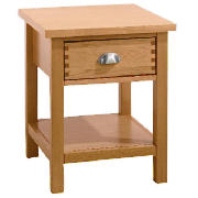 oakland 1 Drawer Side Table, Oak