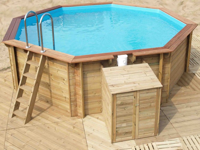 Oakland 5.5m Round Wooden Pool