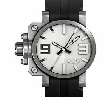Gearbox Watch Brushed/White Dial/Black