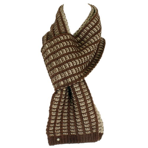 Ladies Oakley Chunky Knit Scarf 899 Earth Brown