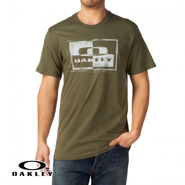 Mens Oakley Block It T-Shirt - Worn Olive