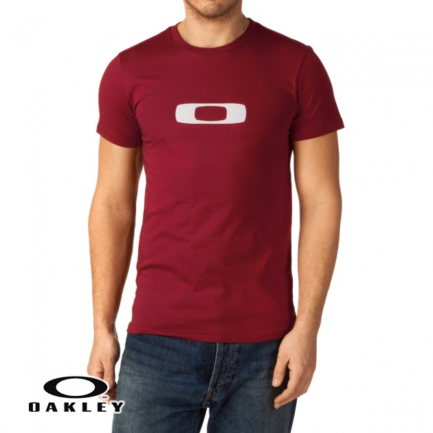 Mens Oakley Square Me T-Shirt - New Crimson