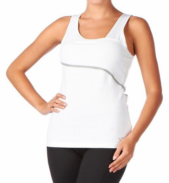 Womens Oakley Angular Running Vest - White