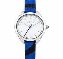 Oasis Ladies Skinny Two Tone Leather Strap Watch